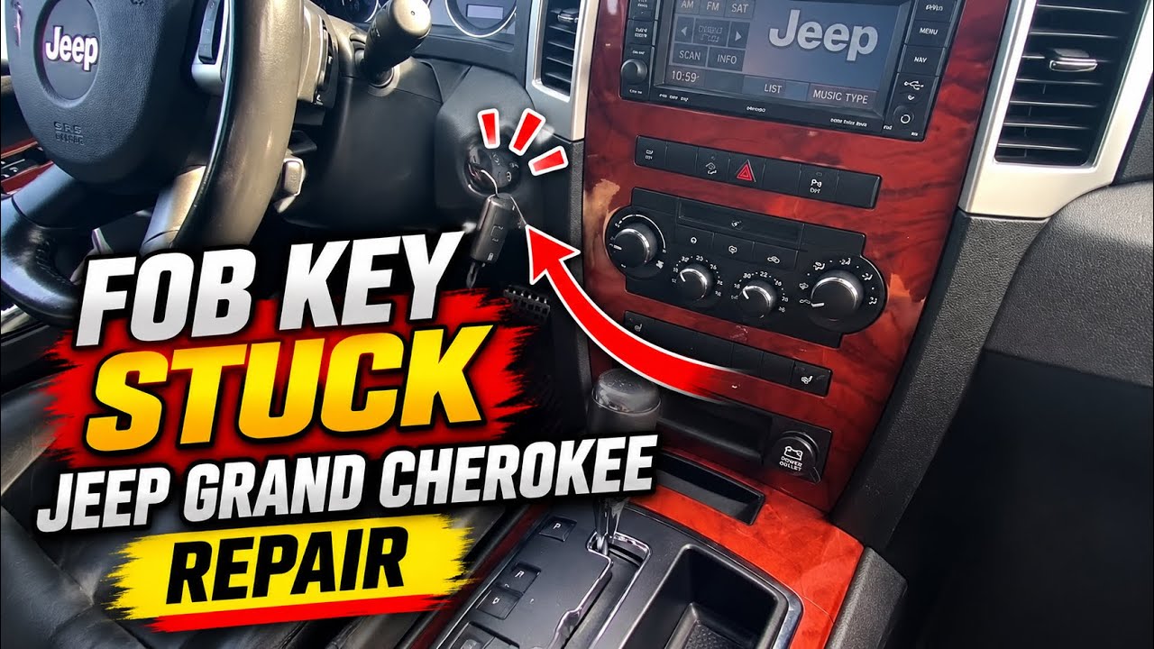 Застрял брелок-ключ, ремонт Jeep Grand Cherokee