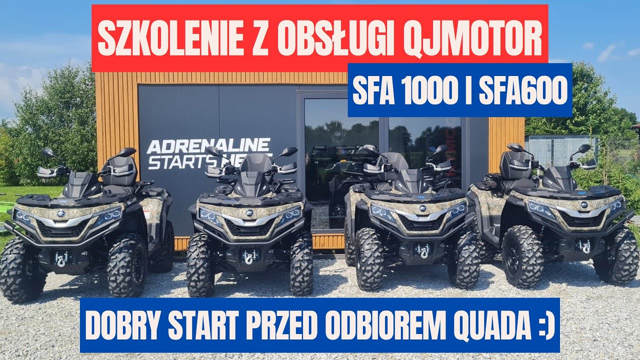 🚨 Szkolenie przed odbiorem 🚨 QJMOTOR SFA1000 i SFA600. Obejrzyj koniecznie, podstawowa obsługa quada