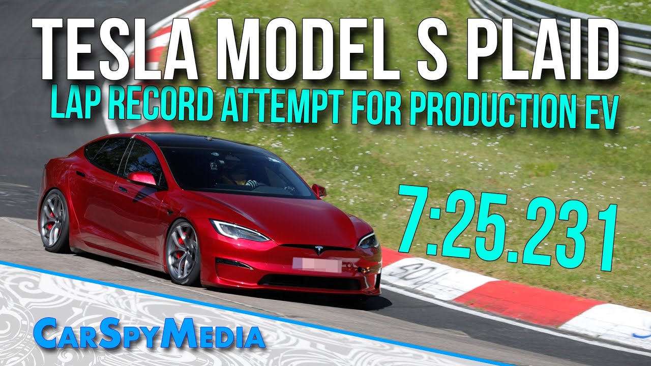 2023 Tesla Model S Plaid Track Pack N&uuml;rburgring Record Production EV Attempt For 7:25.231 Lap Time