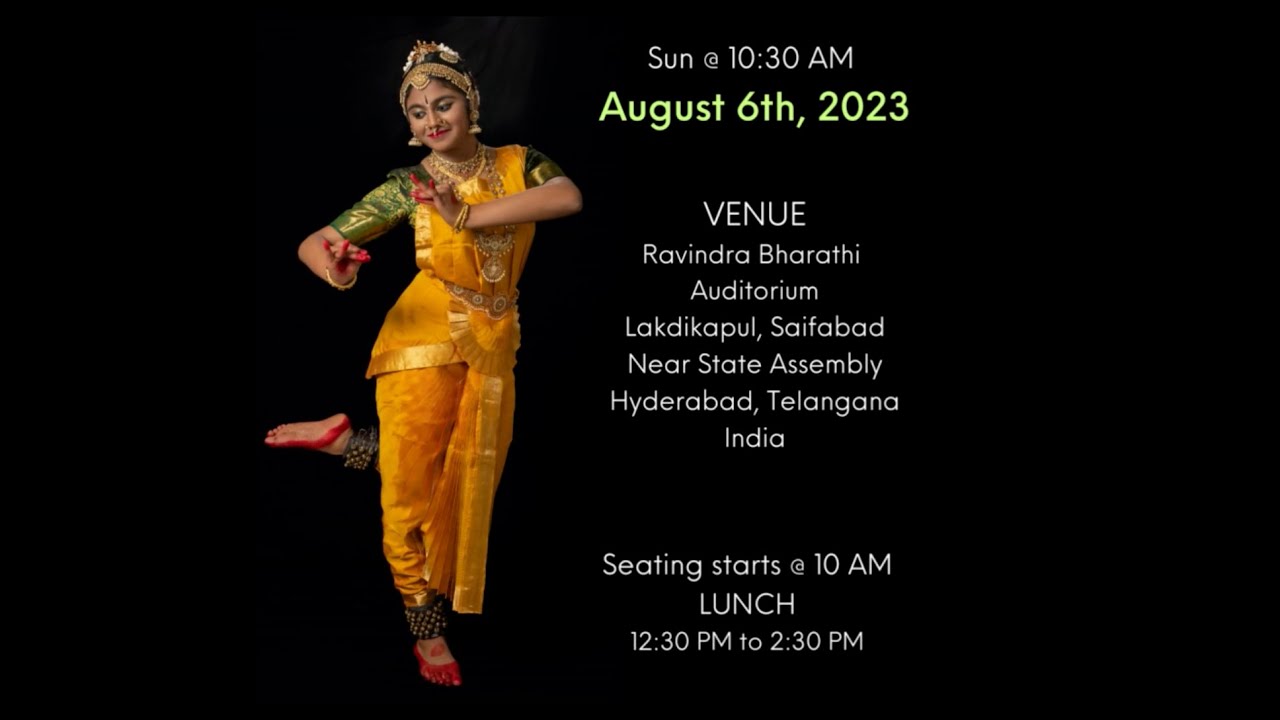 Shravya Ganna's Bharatanatyam Arangetram | Ravindra Bharathi | 06.08.2023