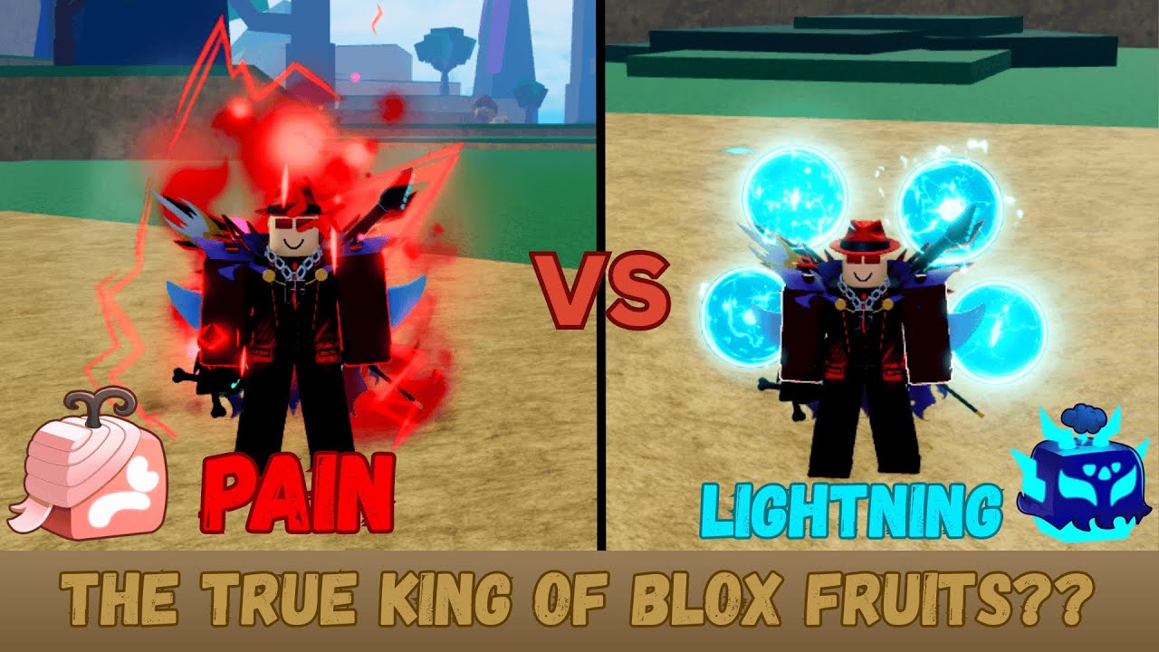PAIN vs LIGHTNING in Blox Fruits (Roblox)