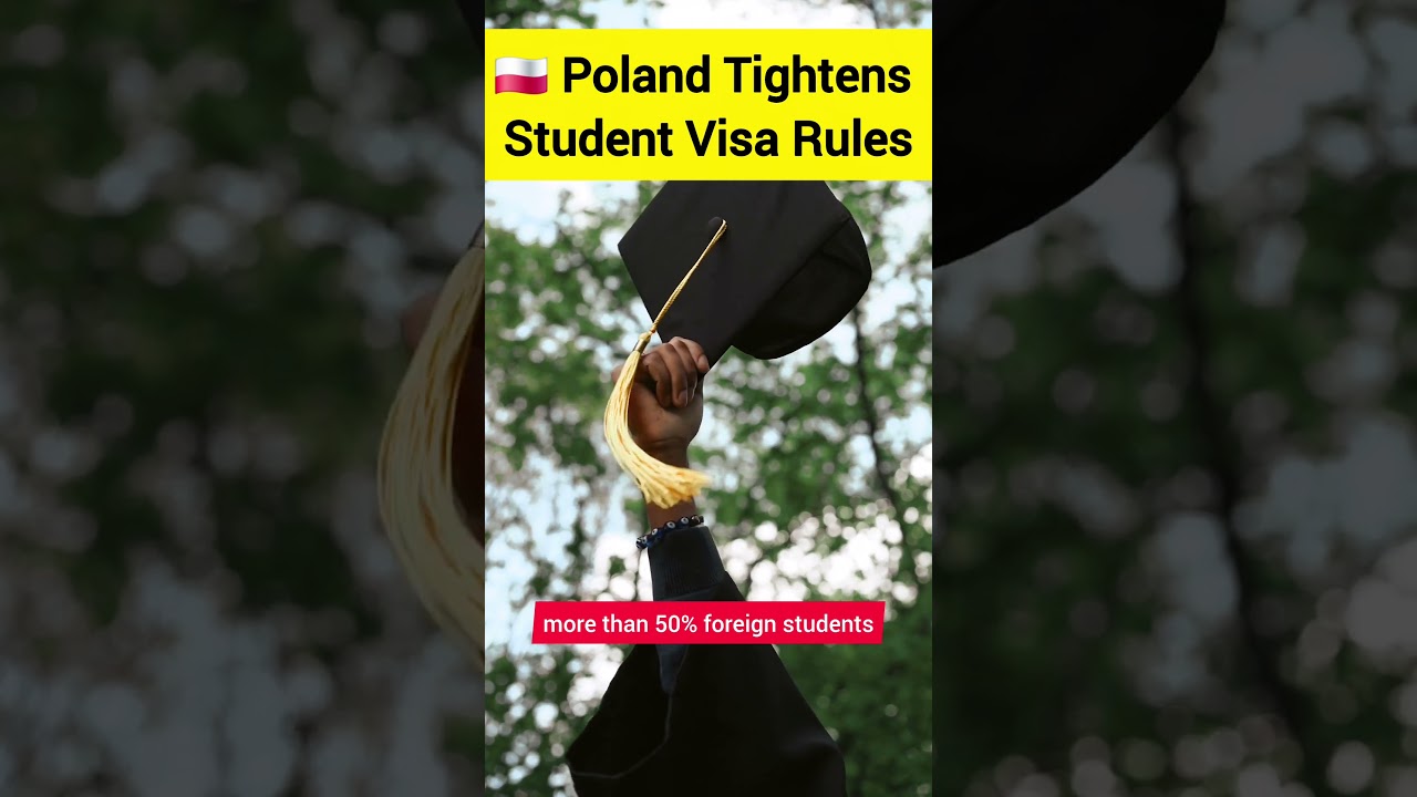 🇵🇱Poland tightens student visa rules!B2 level, 50% foreign cap & no work permit #StudentVisa #Poland
