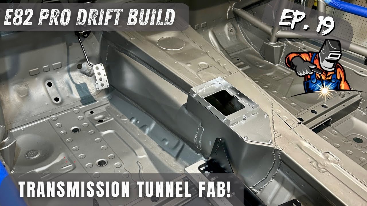 E82 drift build: dogbox Transmission tunnel Fab