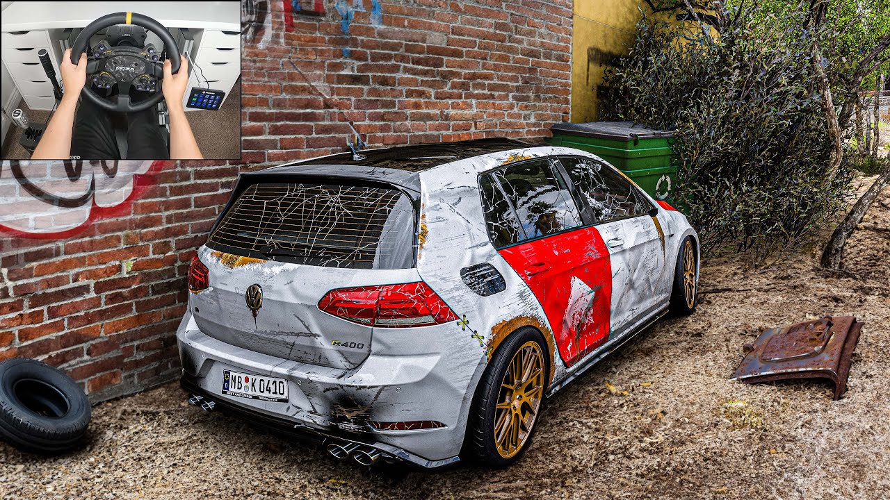 Rebuilding Volkswagen Golf R - Forza Horizon 5 (Steering Wheel + Shifter) Gameplay