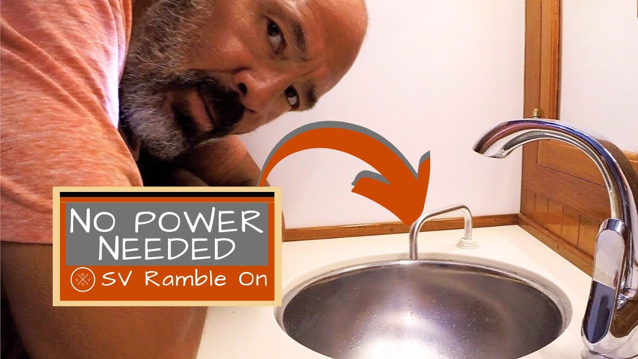 OFF-GRID Living HACK:  Manual Foot Pumps | SV Ramble On