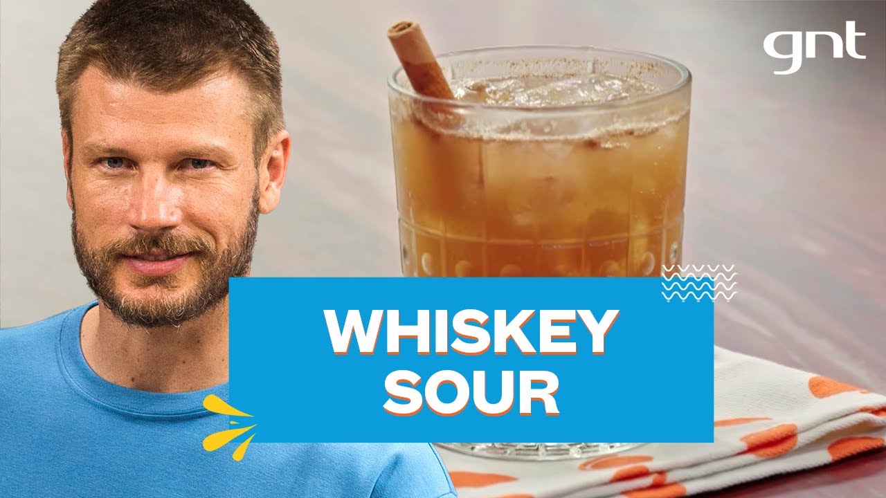 Whiskey sour with cinnamon: refreshing drinks with bourbon whiskey | Rodrigo Hilbert | Close toge...