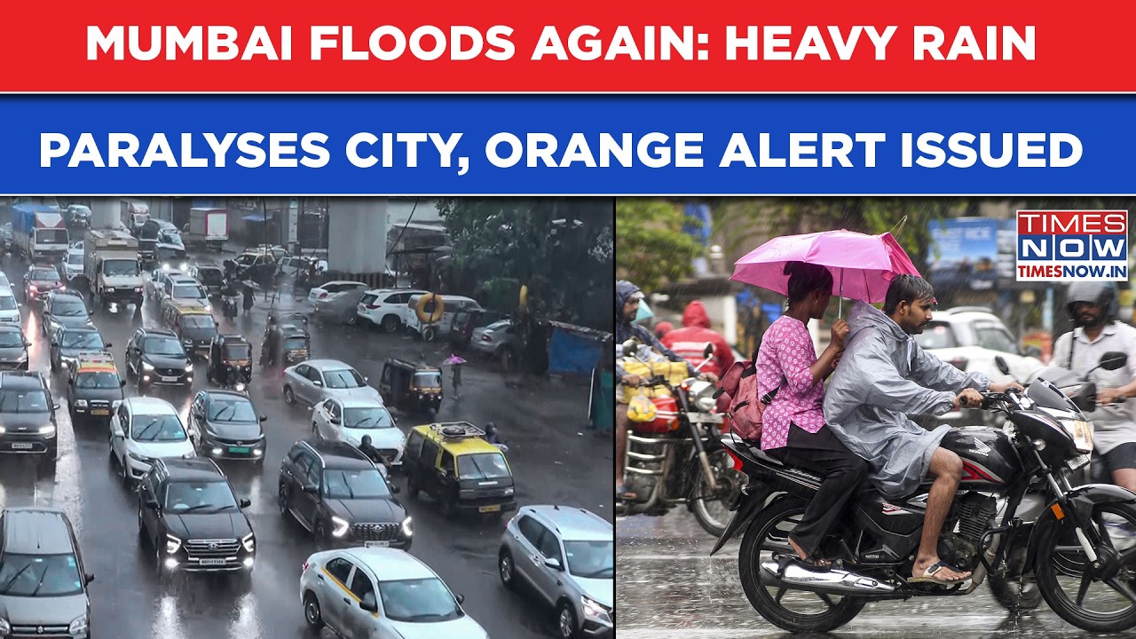 Mumbai Floods Again: Heavy Rain Paralyzes City, Orange Alert Ahead Of Ganesh Chaturthi | WATCH