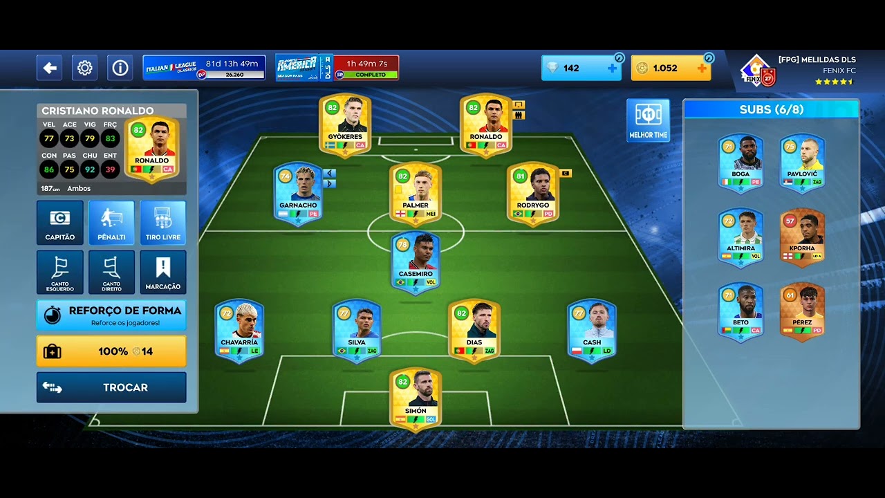 LIBEREI JOGADORES COMUNS DO MEU TIME!