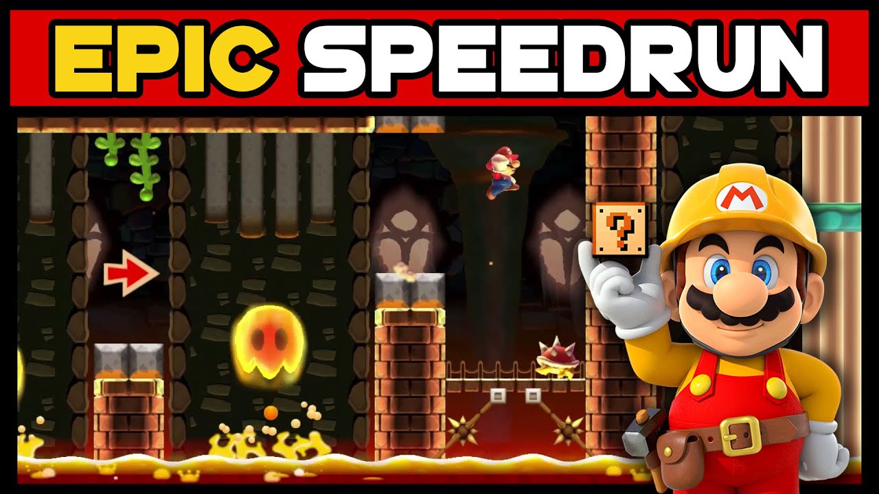 Super Mario Maker - Let's Get Fire'd Up [SPEEDRUN] - Level Showcase