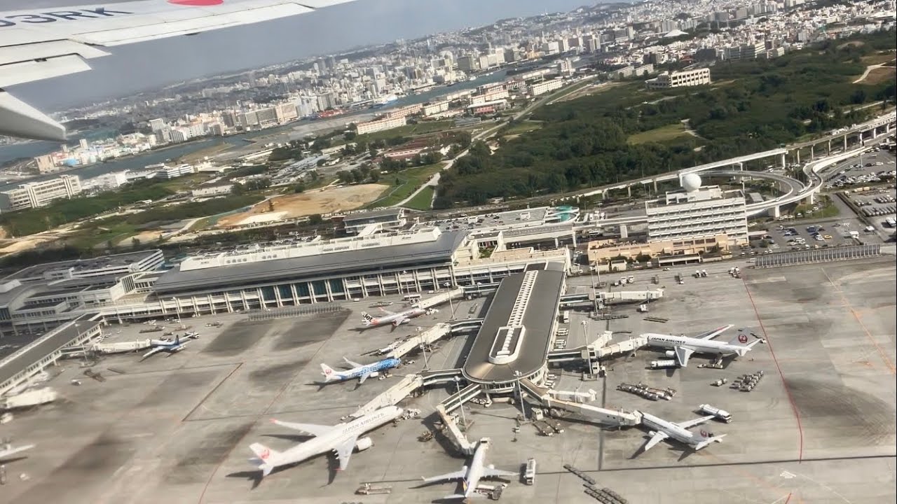 2026年1月 那覇空港からの離陸 (JTA B737福岡行き)