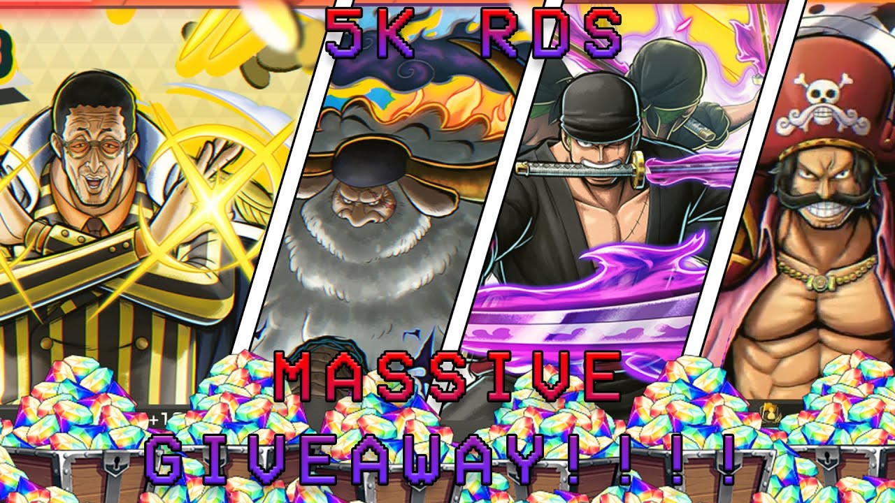 5K RDS SUMMONING GIVEAWAY!! Pulling on 4 EX Banners in One Piece Bounty Rush 💎
