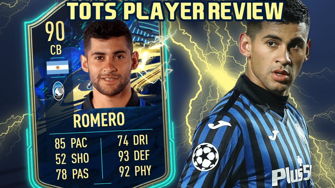 THE ARGENTINIAN WALL! 90 TOTS CRISTIAN ROMERO PLAYER REVIEW! FIFA 21 ULTIMATE TEAM