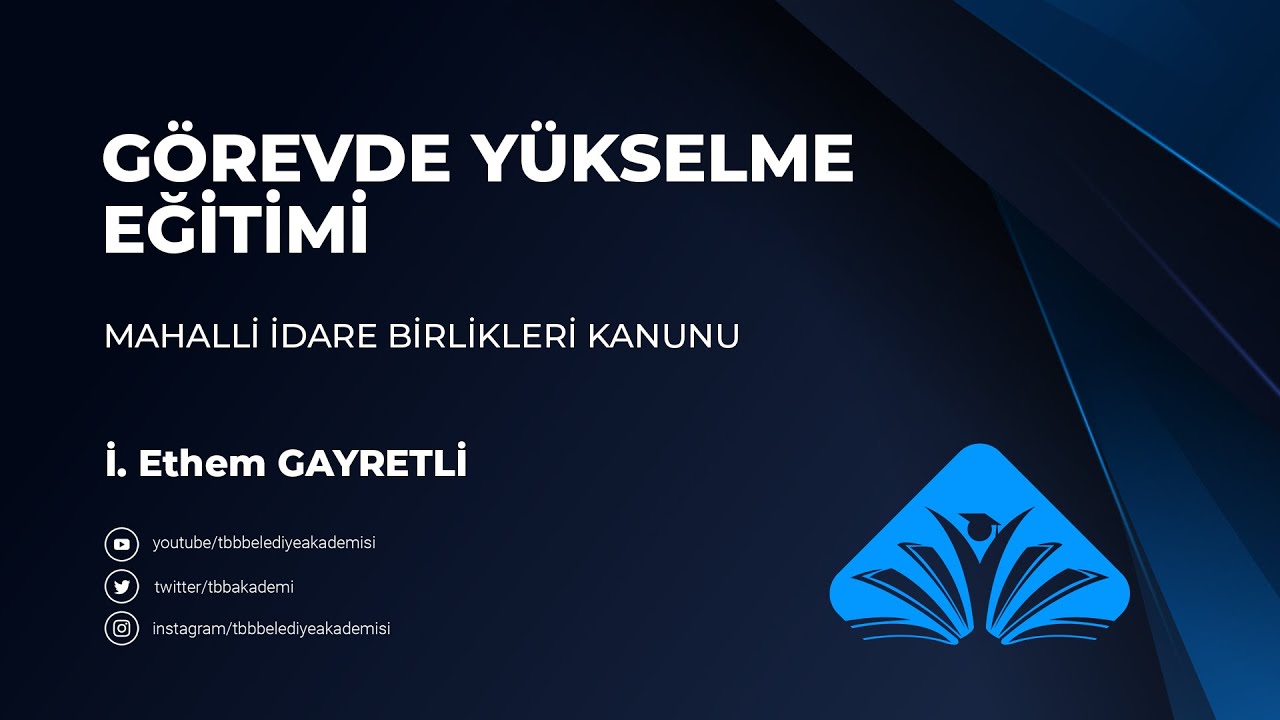 Mahalli İdare Birlikleri, Görevde Yükselme ve Unvan Değişikliği Sınavı Eğitim Programı