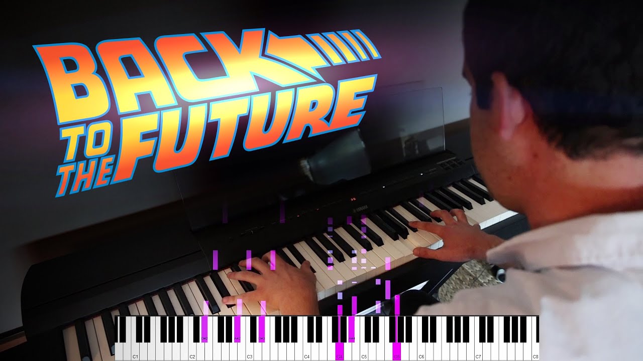 Back to the Future Theme (Piano Solo with Tutorial)