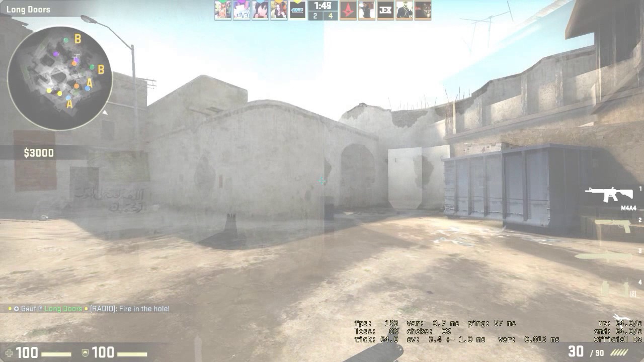 3 second 5-man spraydown ace (CS:GO)