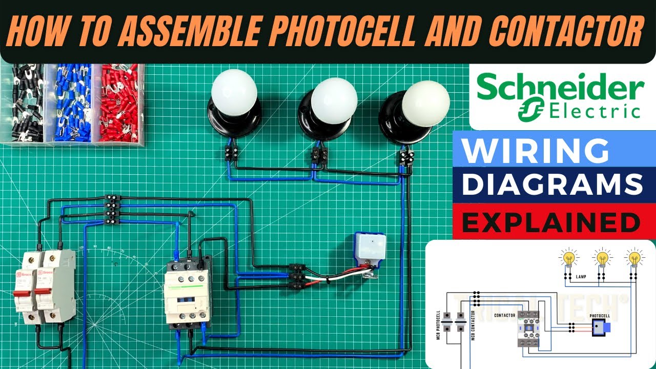 CARA MERAKIT PHOTOCELL DENGAN KONTAKTOR | HOW TO ASSEMBLE PHOTOCELL AND CONTACTOR