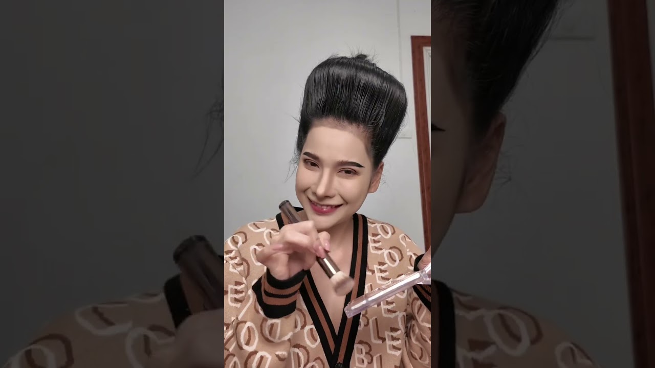 แต่งหน้าเป็นลิเก กะแหนด #แหนดแตรดขยับ #nandtaedkayub #แต่งหน้าลิเก #แต่งหน้า 