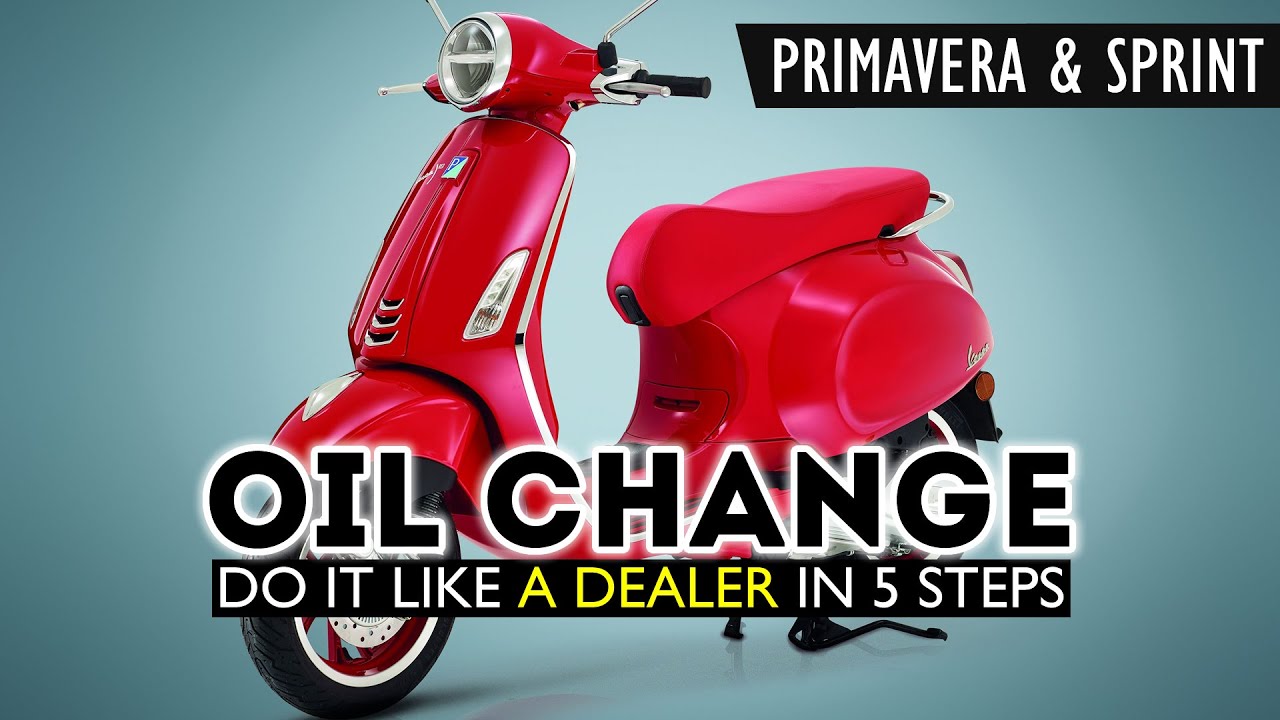 Как заменить масло и фильтр на Vespa Primavera / Sprint