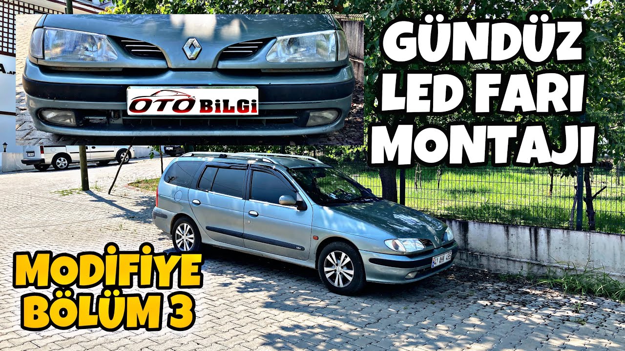 Kontak İle Çalışan Gündüz Led Farı Montajı |  Rüzgarlıklar | Megane 1 Station Wagon | Oto Bilgi