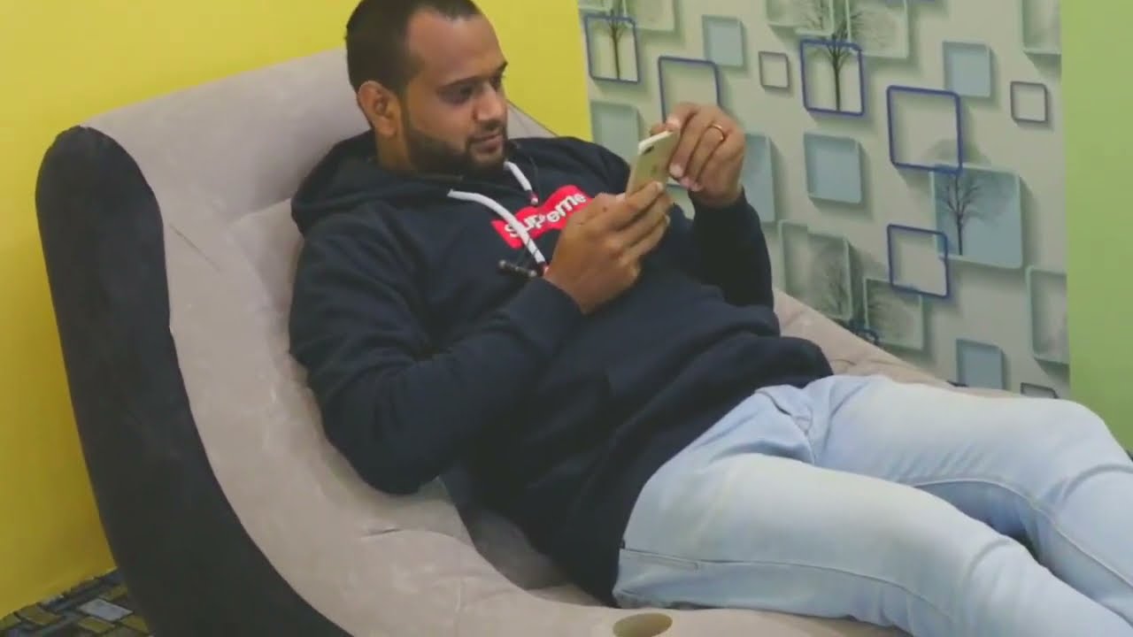 Надувной диван с пуфом Air Sofa   Интернет Магазин Life Style