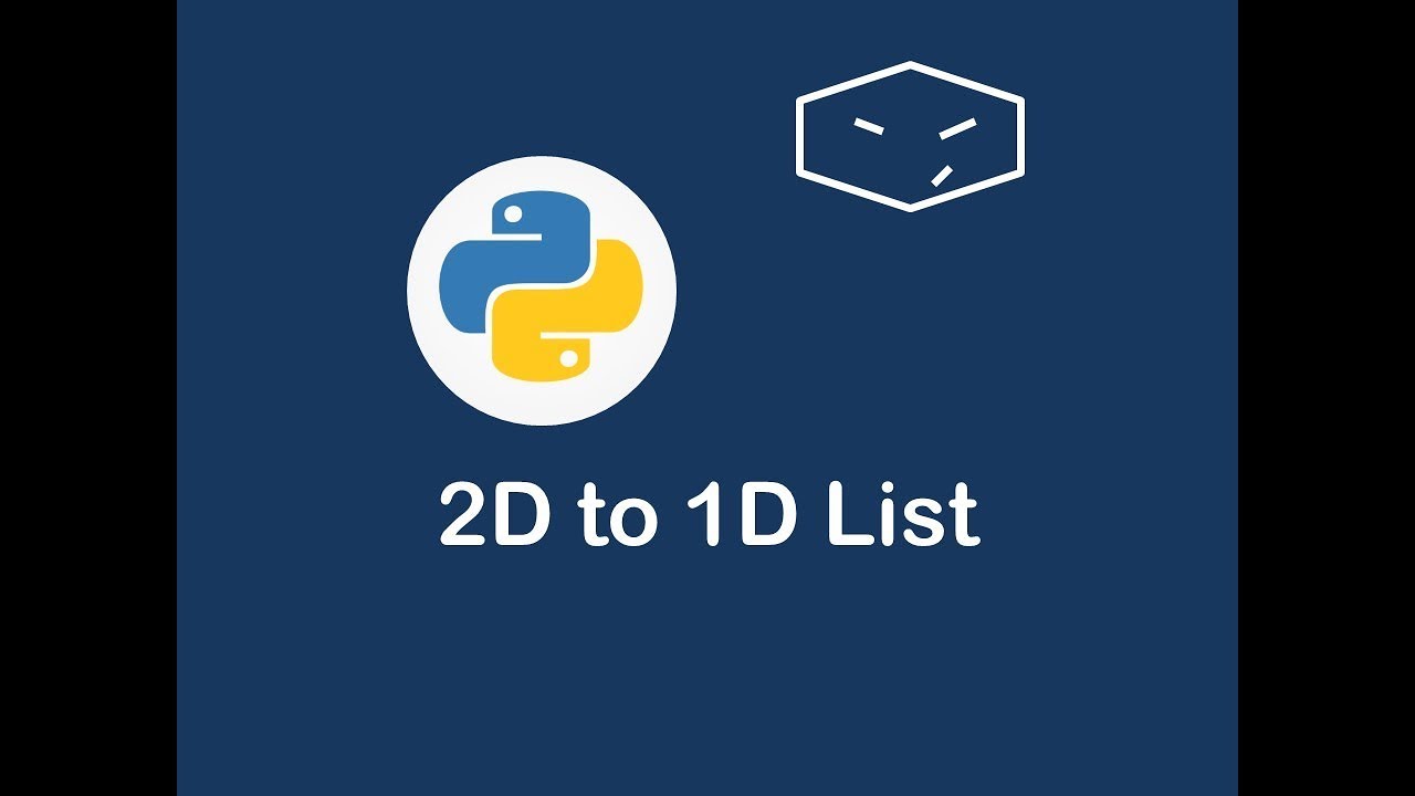2D list to 1D list in python 😀