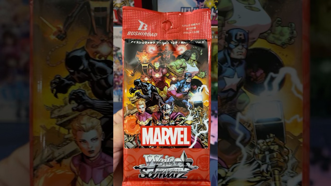 Marvel Vol. 2 weiss schwarz opening #weissschwarz #marvel #marvelcards #avengers #venom #moonknight