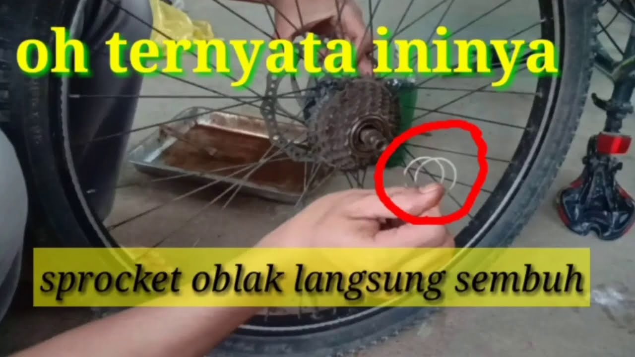 _cara memperbaiki sprocket sepedah goyang_cara perbaiki gir procket oblak /goyang