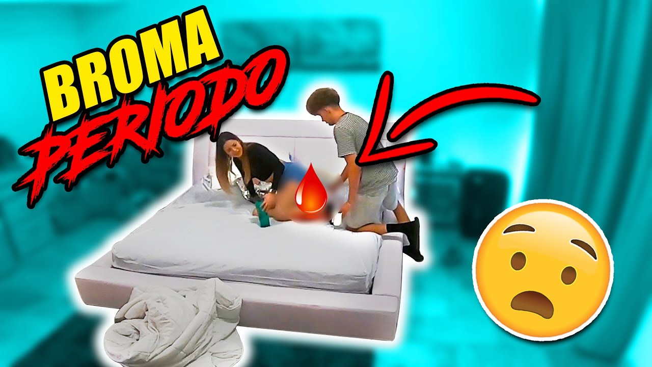 BROMA A MI NOVIO MANCHO LA CAMA CON MI PERIODO *mira como reacciona*