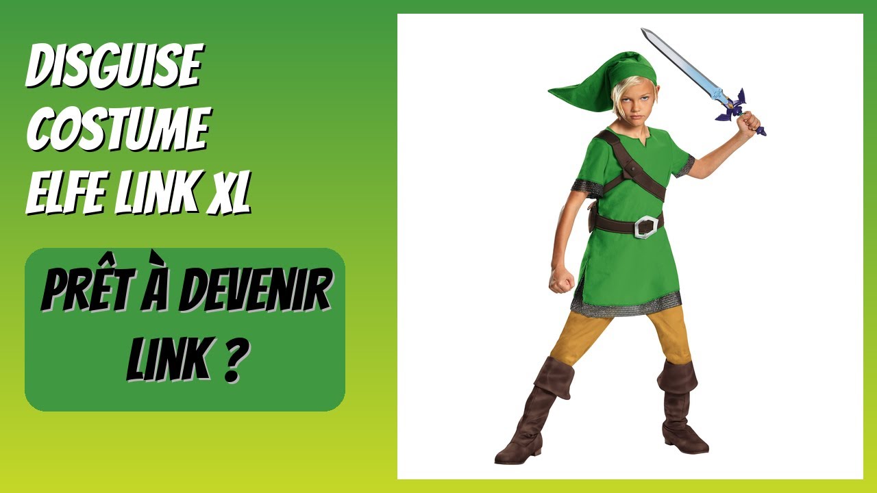 AVIS (2026) : Disguise Costume Elfe Link XL. DÉTAILS
