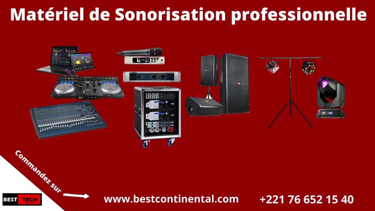 Mat&eacute;riel de sonorisation professionnelle