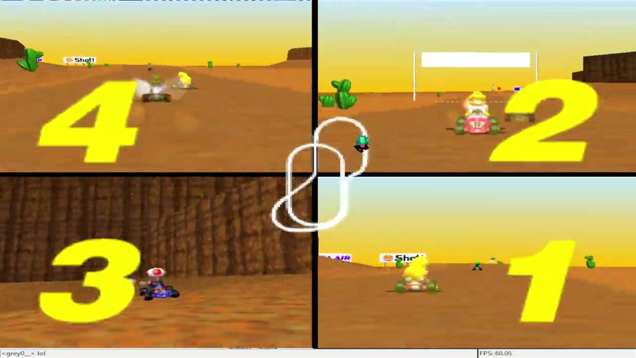 Mario kart 64 - 4VS VA - Match 70
