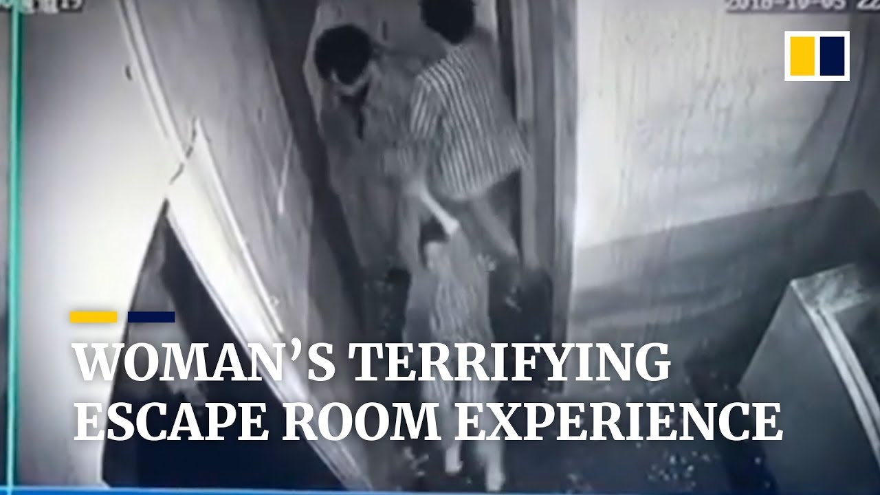 Woman thanks friends after being dragged through ‘haunted’ escape room in China