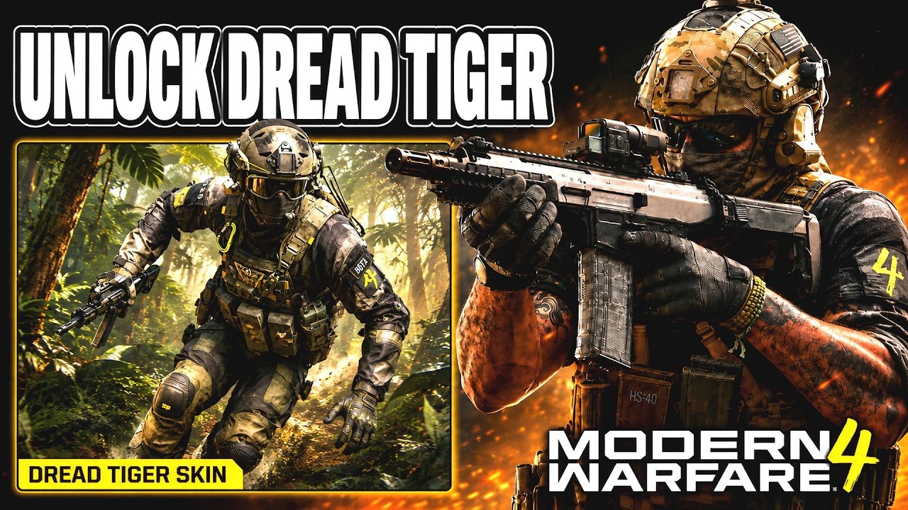 How To Unlock Dread Tiger Operator Skin In Modern Warfare 4 Beta - Full Guide