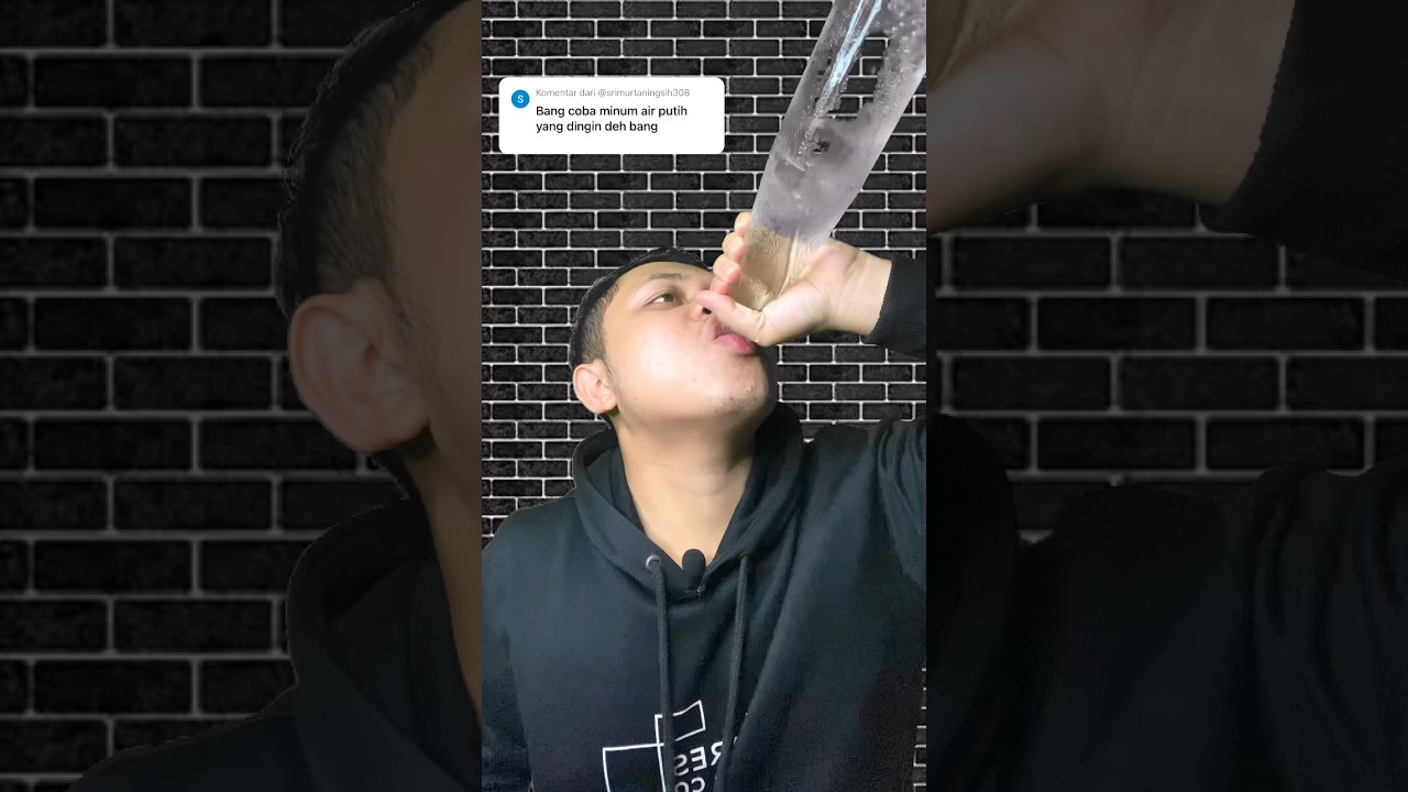 ASMR Drinking Cold Mineral Water 