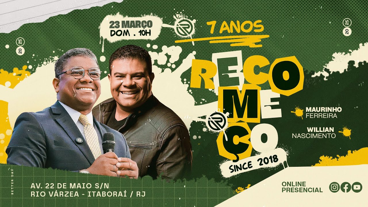 AD Recomeço l Aniversário de 7 Anos [Domingo de Manhã]
