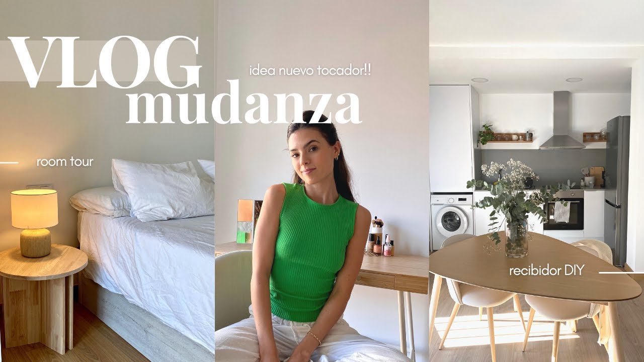 VLOG MUDANZA 4 📦 | ¡¡Room Tour!! *detallado*, Recibidor DIY, Mi nuevo tocador, Compra sin gluten