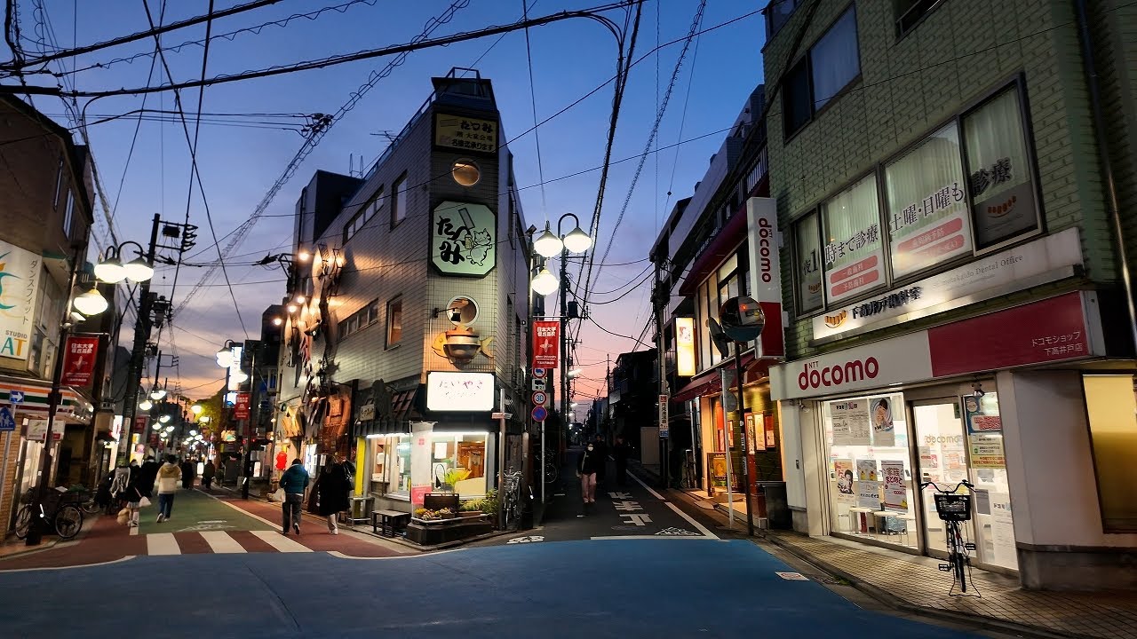 夕暮れの下高井戸を散歩【4K東京街歩き】Japan Tokyo 4K evening walking tour/Shimotakaido