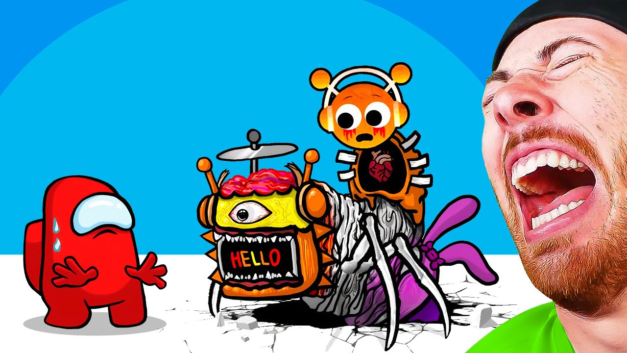 FUNNY ANIMATIONS That will Make you LAUGH (Funny Among Us Sprunki Animations)