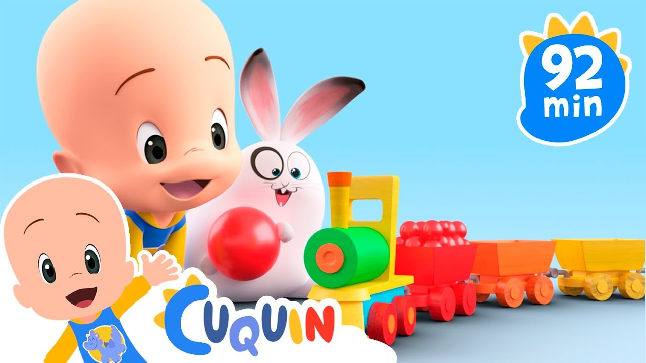 Cleo and Cuquin Indonesia 🚂 Kereta Ajaib warna-warni 🚂 Lagu anak-anak | Video pendidikan