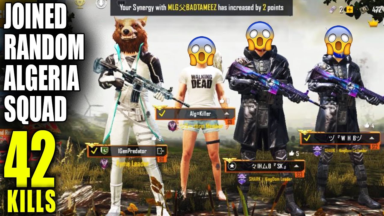 Joining Random Algerian Squad - 42 kills - Predator PUBG