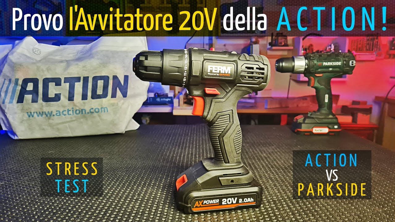 Provo l'Avvitatore 20V della ACTION! &egrave; valido? Confronto con 20V Parkside #actionstore #parkside