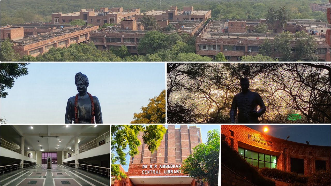 Explore JNU.Jawaharlal Nehru University virtual Campus Tour Schools,Hostels,Library,Functions,Nature