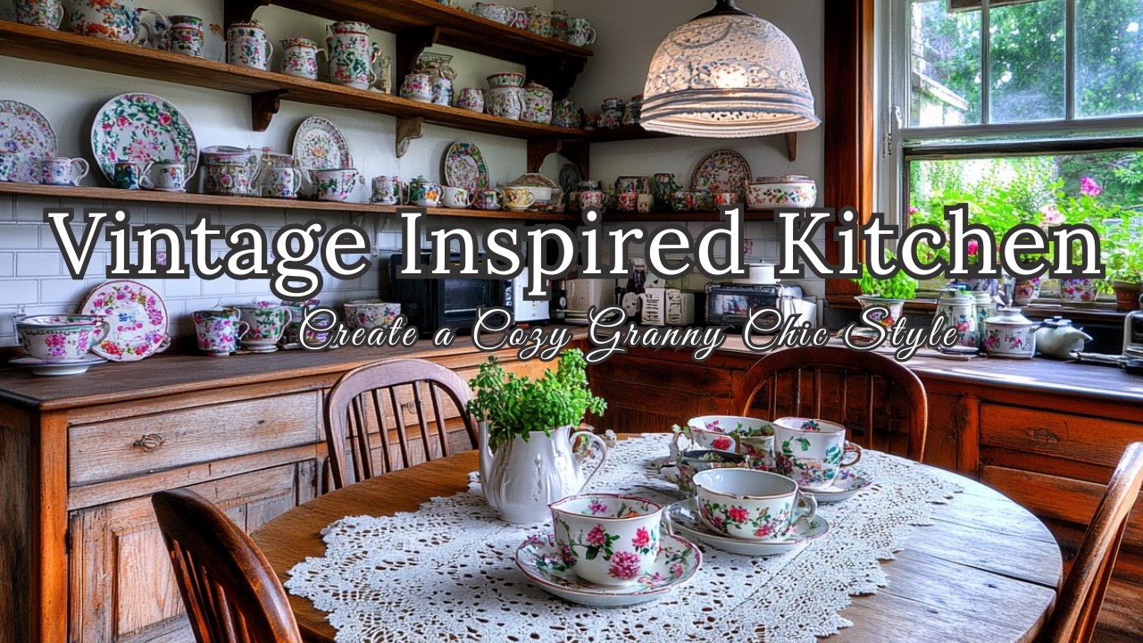 Vintage-Inspired Kitchen Decor: How to Create a Cozy Granny Chic Style