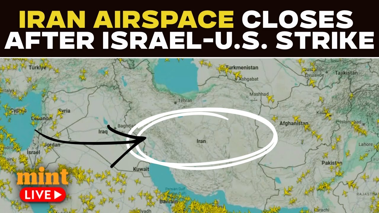 Watch LIVE: Flight tracker over Iran as airspace closed after U.S.-Israel Joint Strike Iran