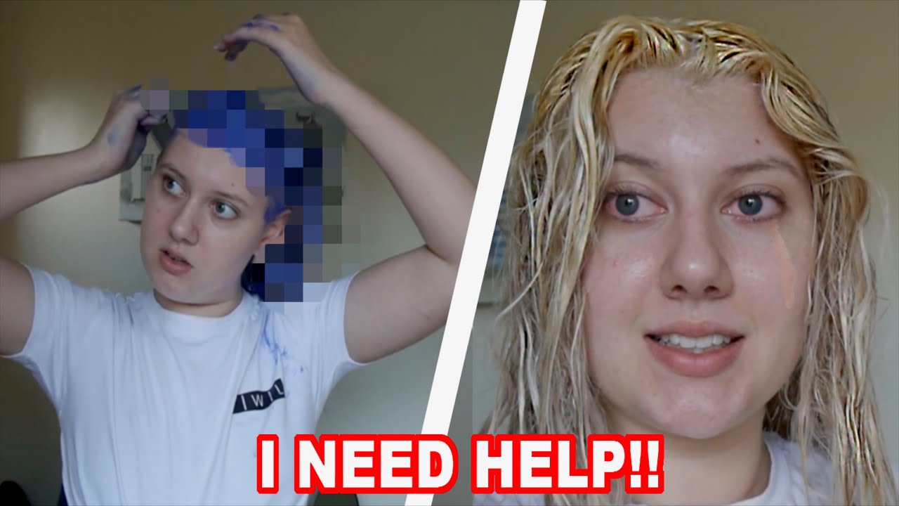 i tried bleaching my hair at home... *FAIL*