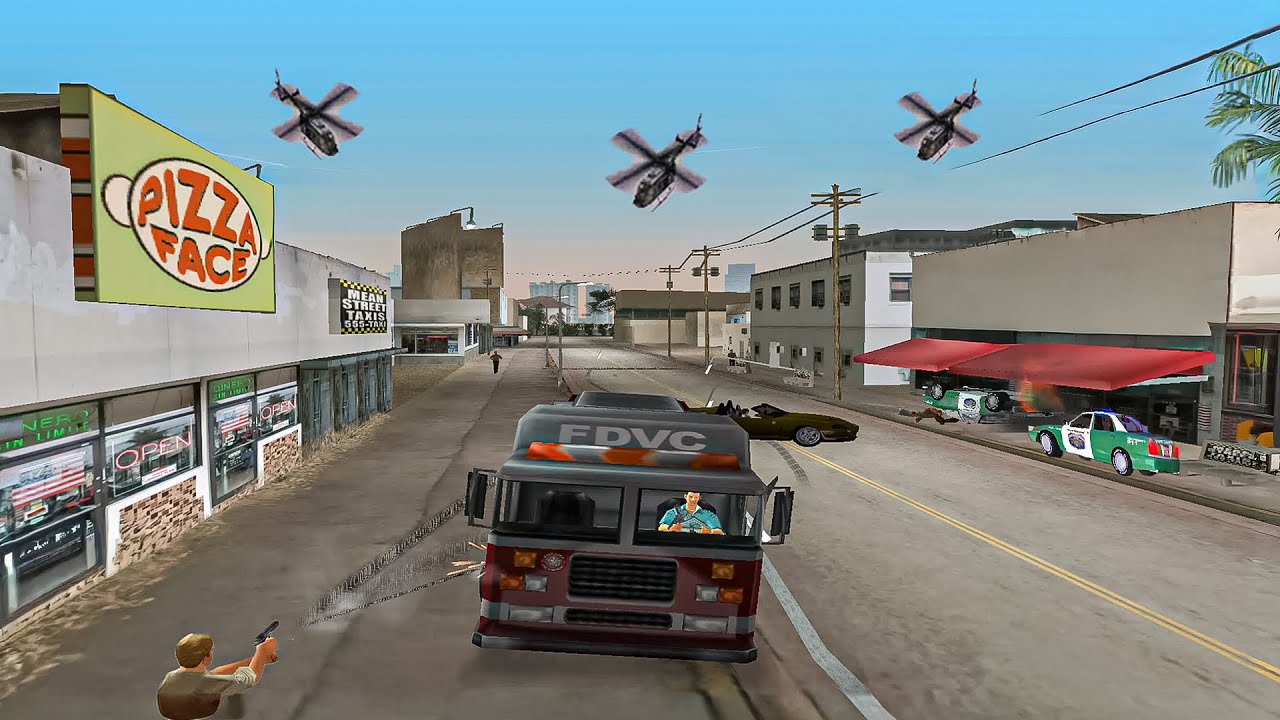 Most Wanted! Police Rush in GTA Vice City 🚨🔥