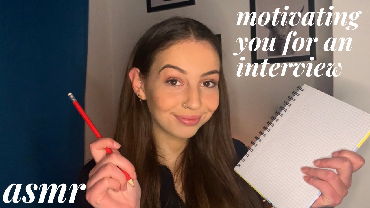 ASMR - Friend Motivates You For An Interview (Writing Sounds and Positive Affirmations)