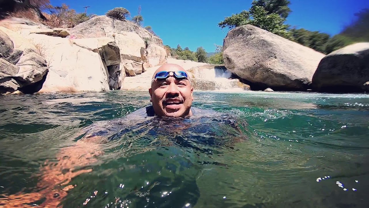 (GoPro Hero 6) Tule River Sequoia National Forest -Waterslide