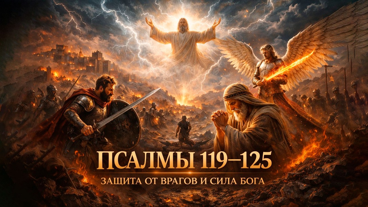 ПСАЛМЫ 119–125 — ЗАЩИТА ОТ ВРАГОВ И СИЛА БОГА 🔥