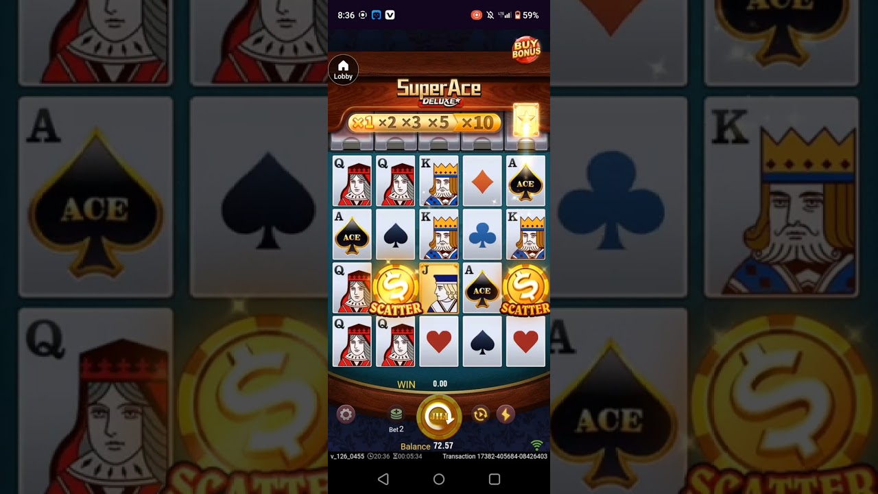 SUPER ACE DELUXE 120/ 2bet running 20😂✌️